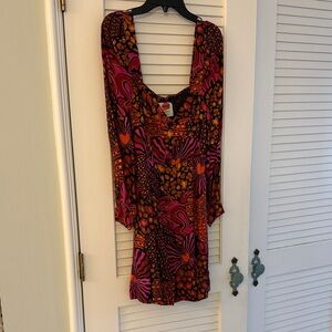 FARM Rio Colorful Long Sleeve Dress